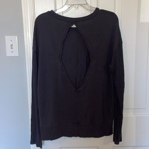 Alo Yoga Ribbed Long Sleeve Cutout Shirt